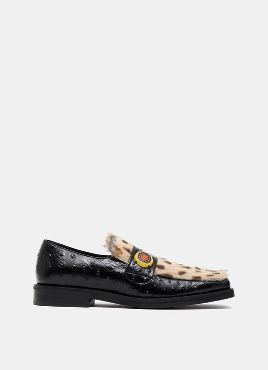 Champagne Cap Square Toe Loafer