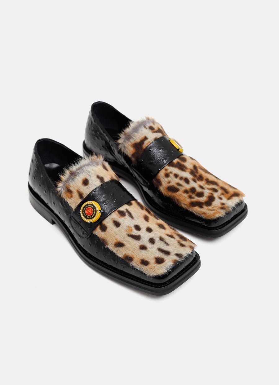 Champagne Cap Square Toe Loafer