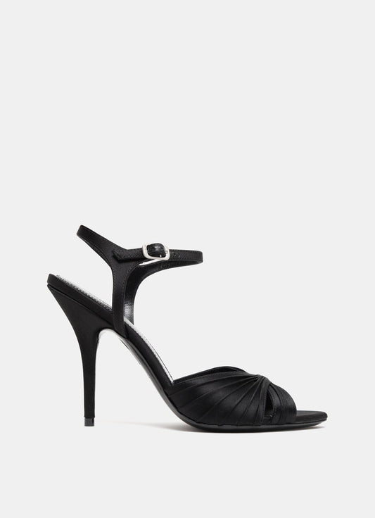 Dynas Plisse Heeled Sandal