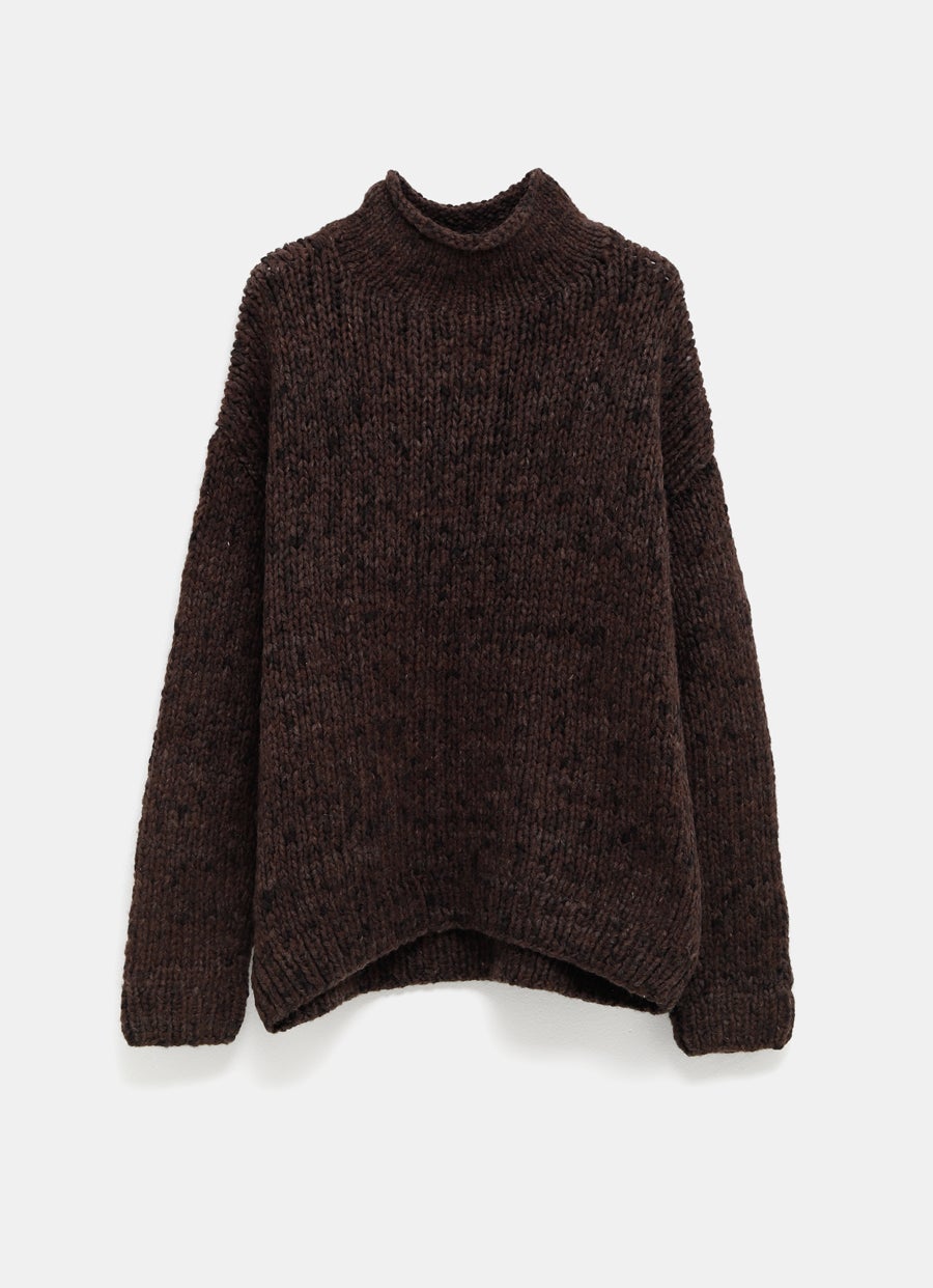Handknit Paint Rollneck