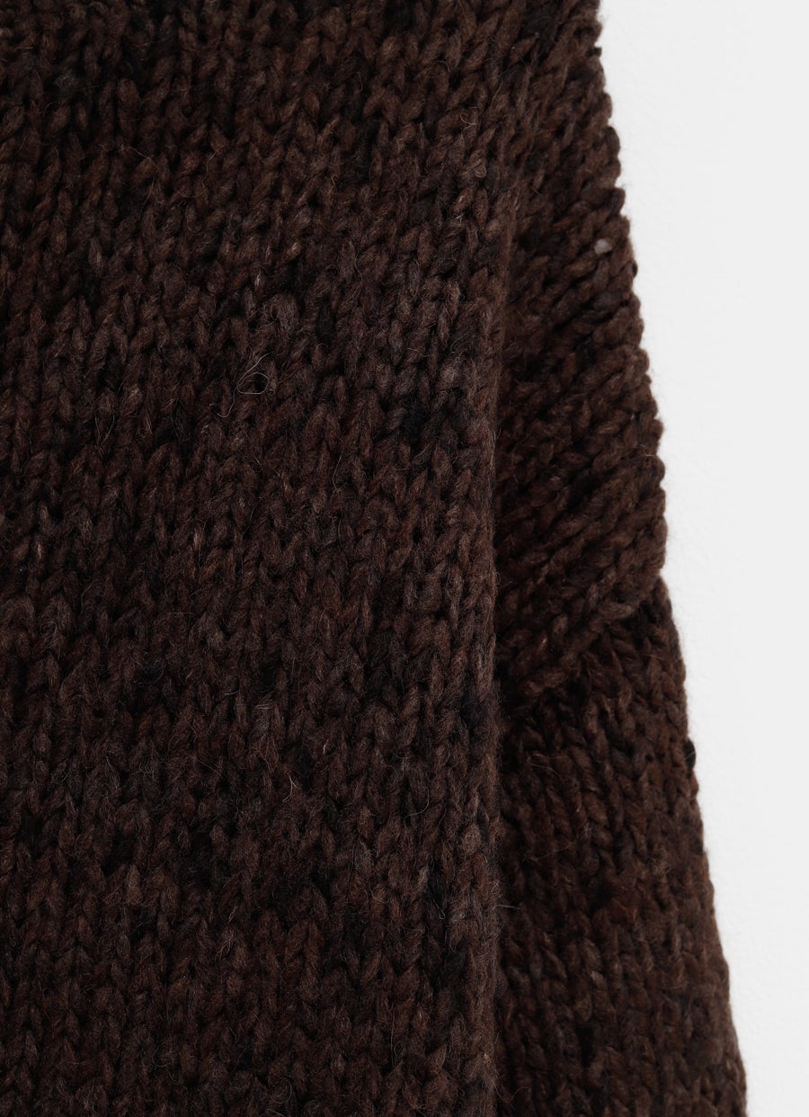 Handknit Paint Rollneck