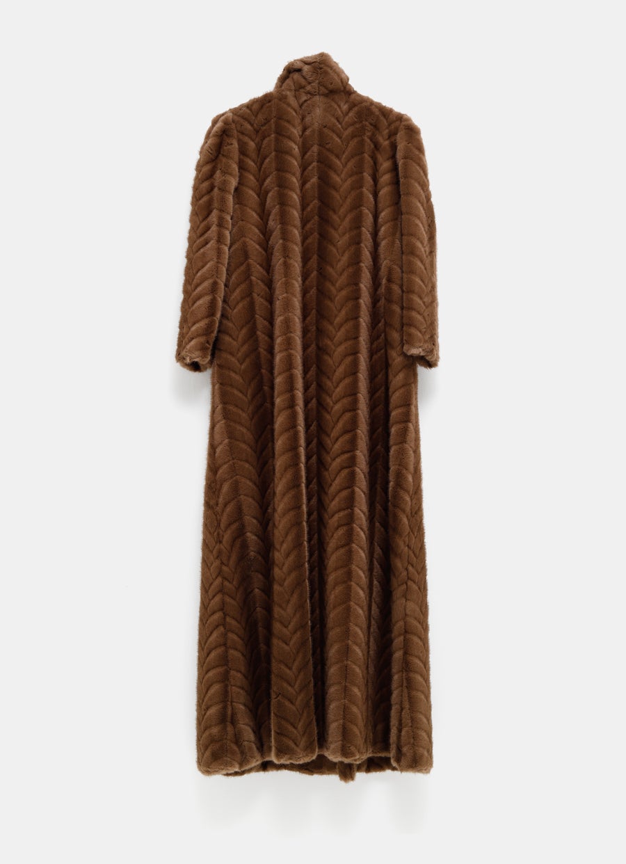 Faux Fur Maxi Coat