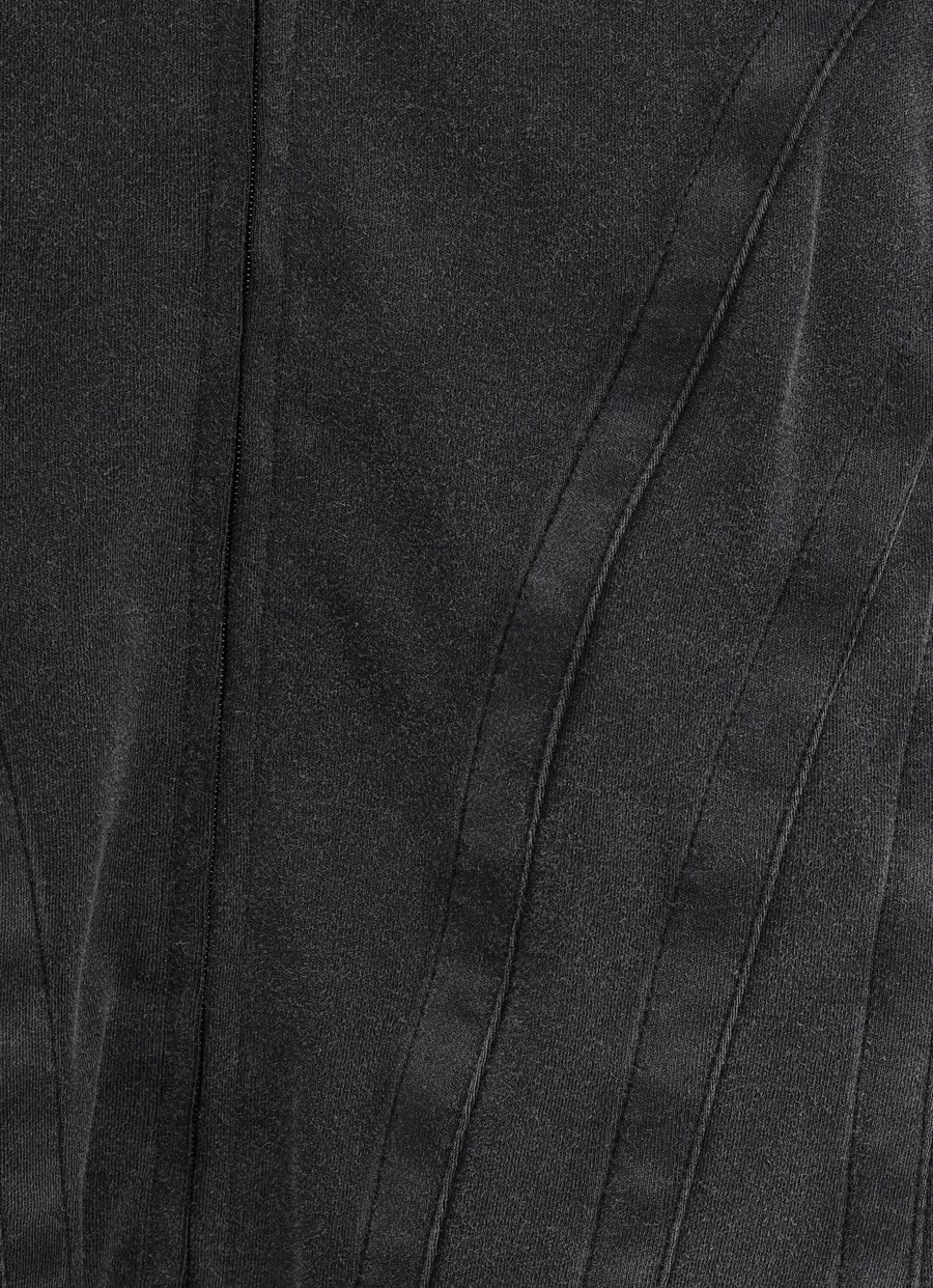 Corseted Zip Up Hoodie