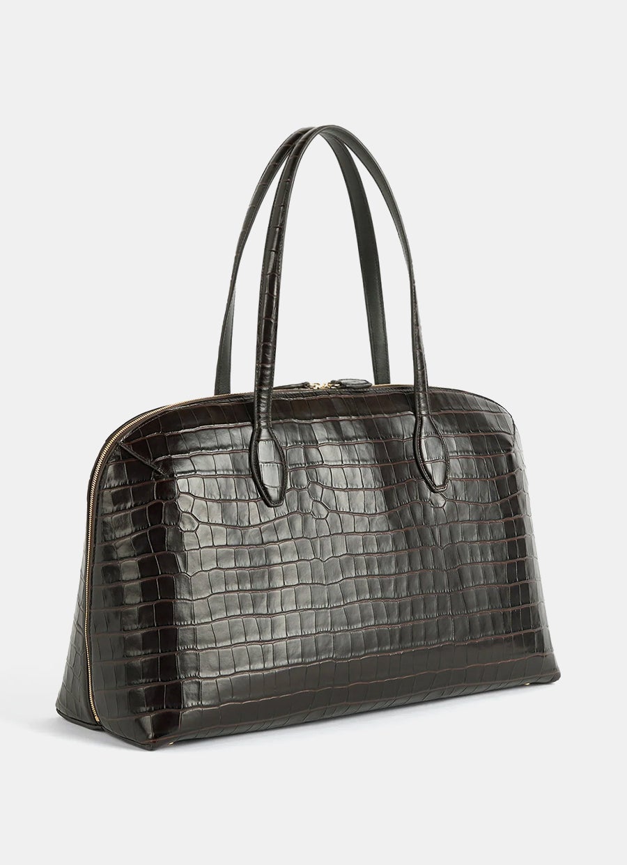 Croc-Embossed Day Tote