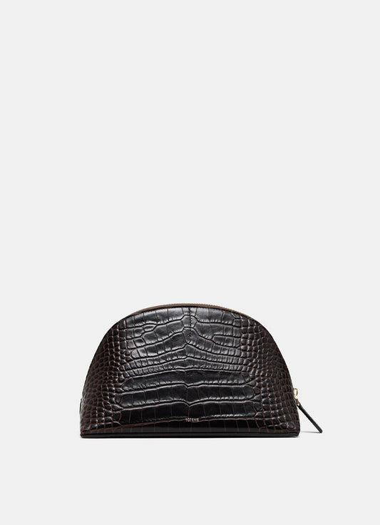 Croc-embossed Pouch
