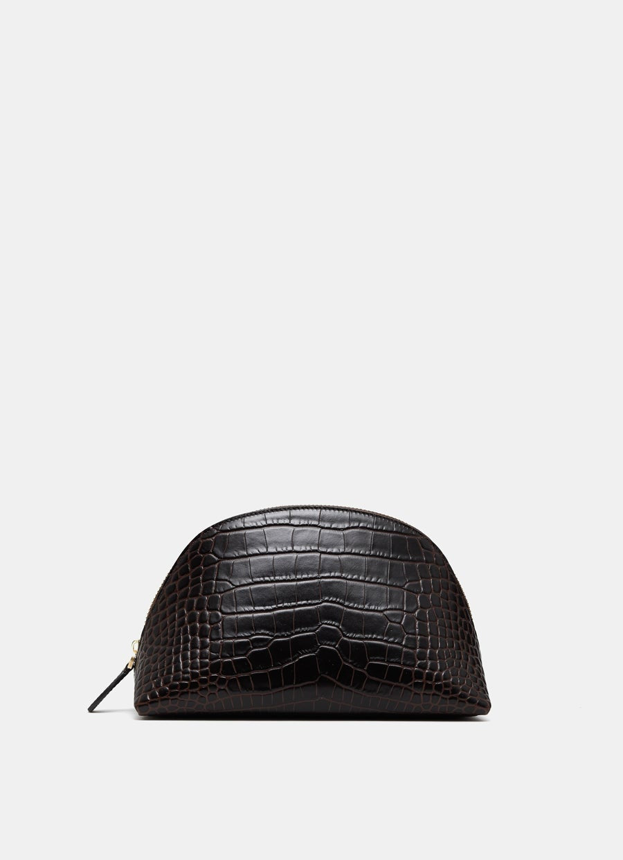 Croc-embossed Pouch