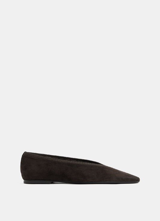 Minimalist Suede Ballerina