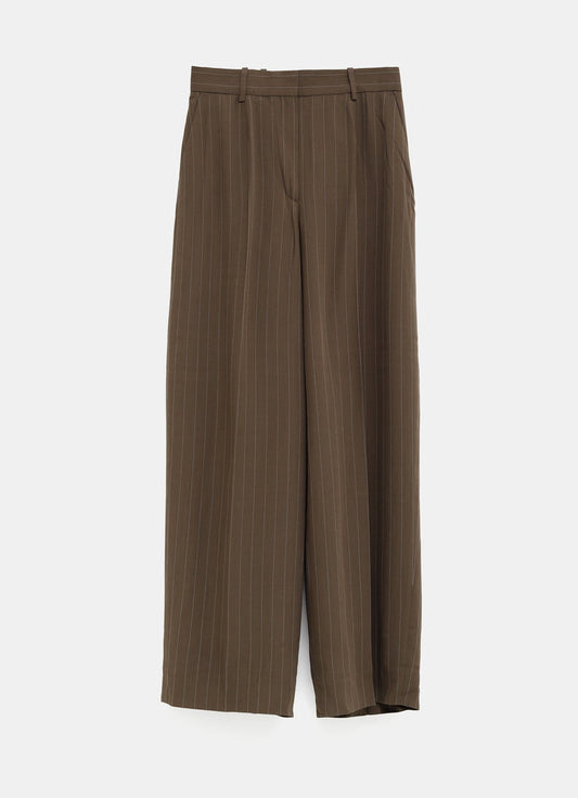 Wide Pinstriped Trousers