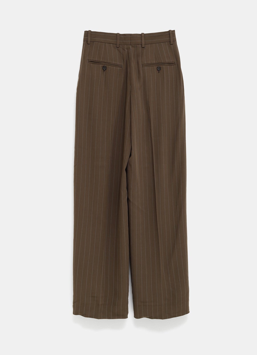 Wide Pinstriped Trousers
