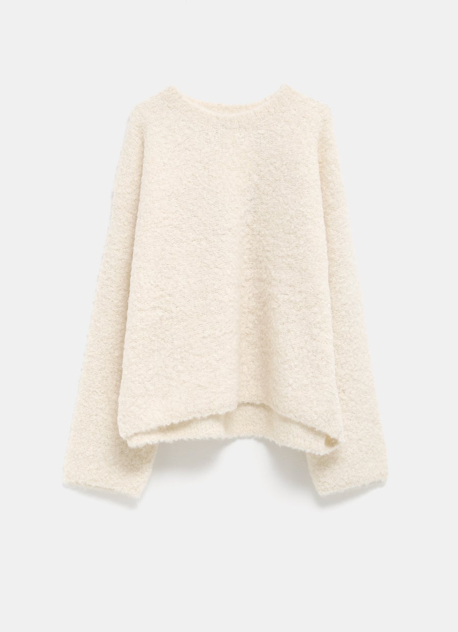 Boxy Bouclé Sweater