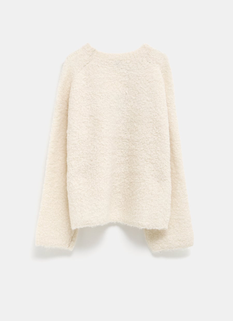 Boxy Bouclé Sweater