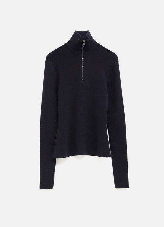 Zip Mock Neck Sweater