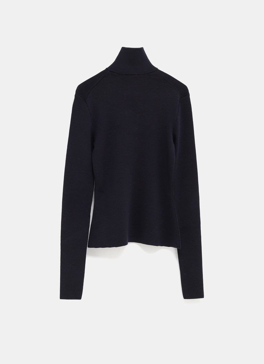 Zip Mock Neck Sweater