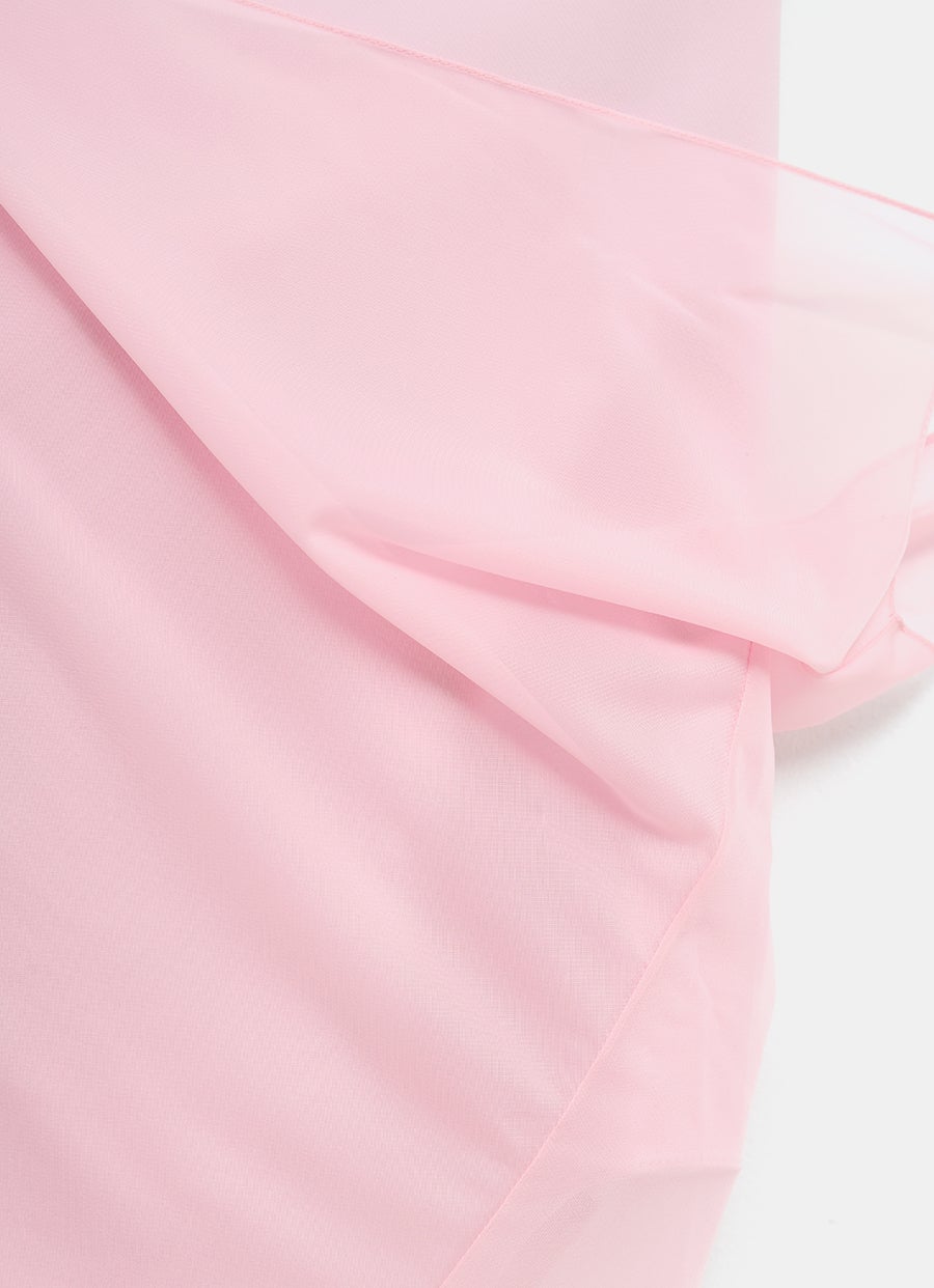 Draped Jersey Bustier Dress