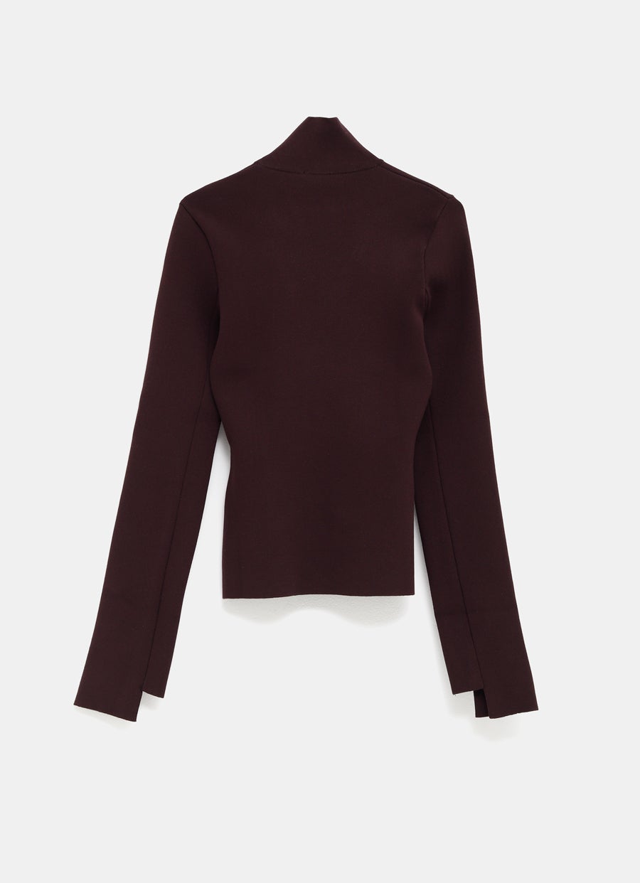 Interlock Mock neck Sweater