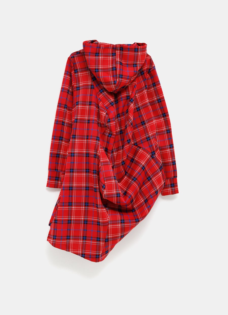 Curved Hooded Top