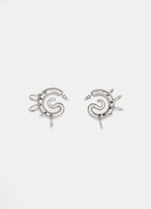 Pierced Serpent Hoops