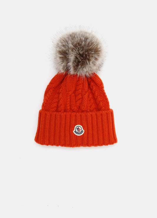 Wool Beanie with PomPom for Women