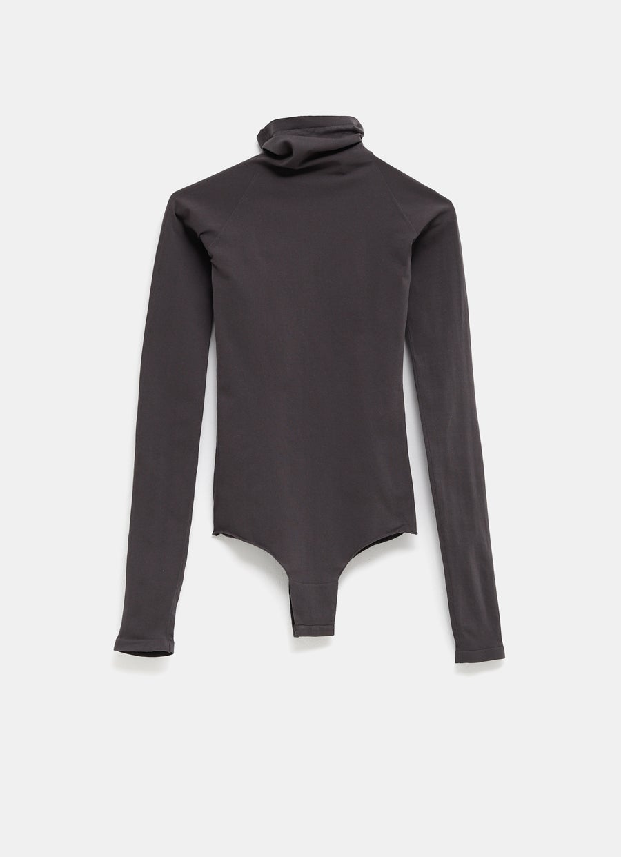 High Neck Second-Skin Knit Bodysuit
