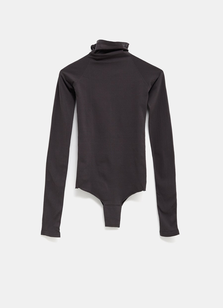 High Neck Second-Skin Knit Bodysuit