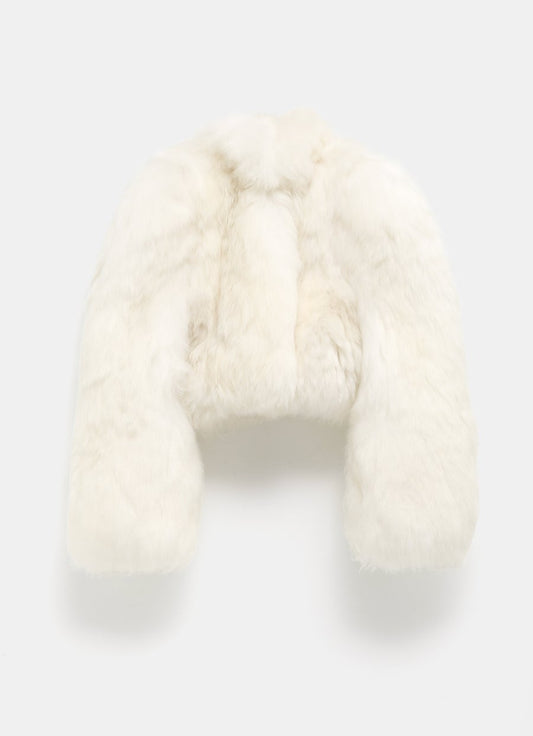 Lambskin Shearling Cropped Jacket