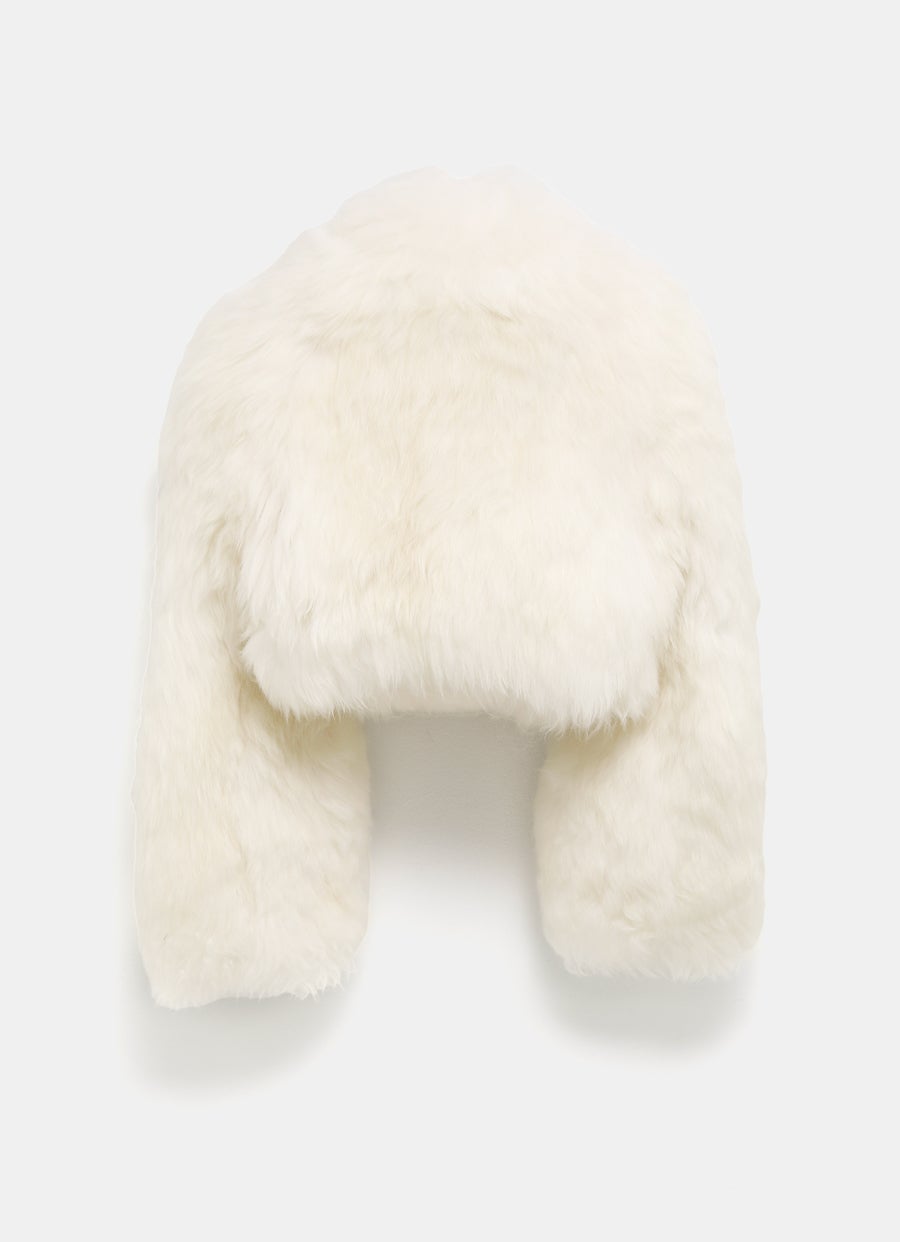 Lambskin Shearling Cropped Jacket