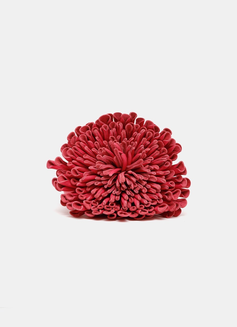Leather Flower Choker