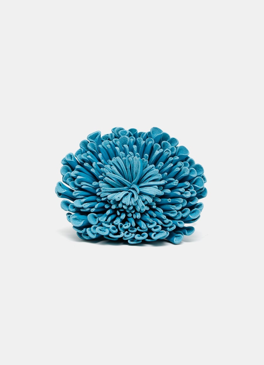 Leather Flower Choker