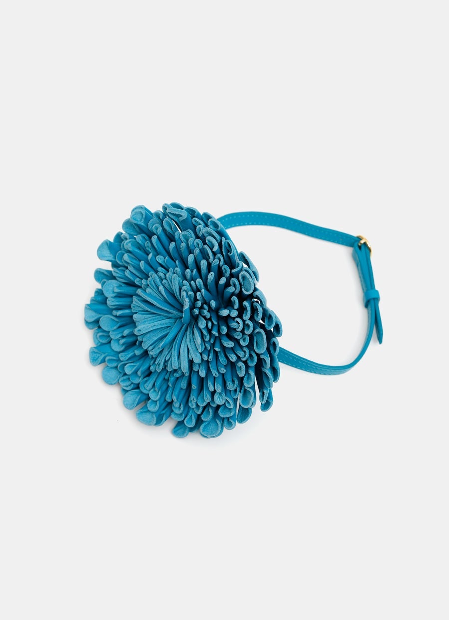 Leather Flower Choker
